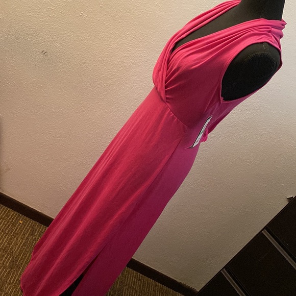 Macy’s Hot Pink Sleeveless Maxi Dress - Picture 6 of 15